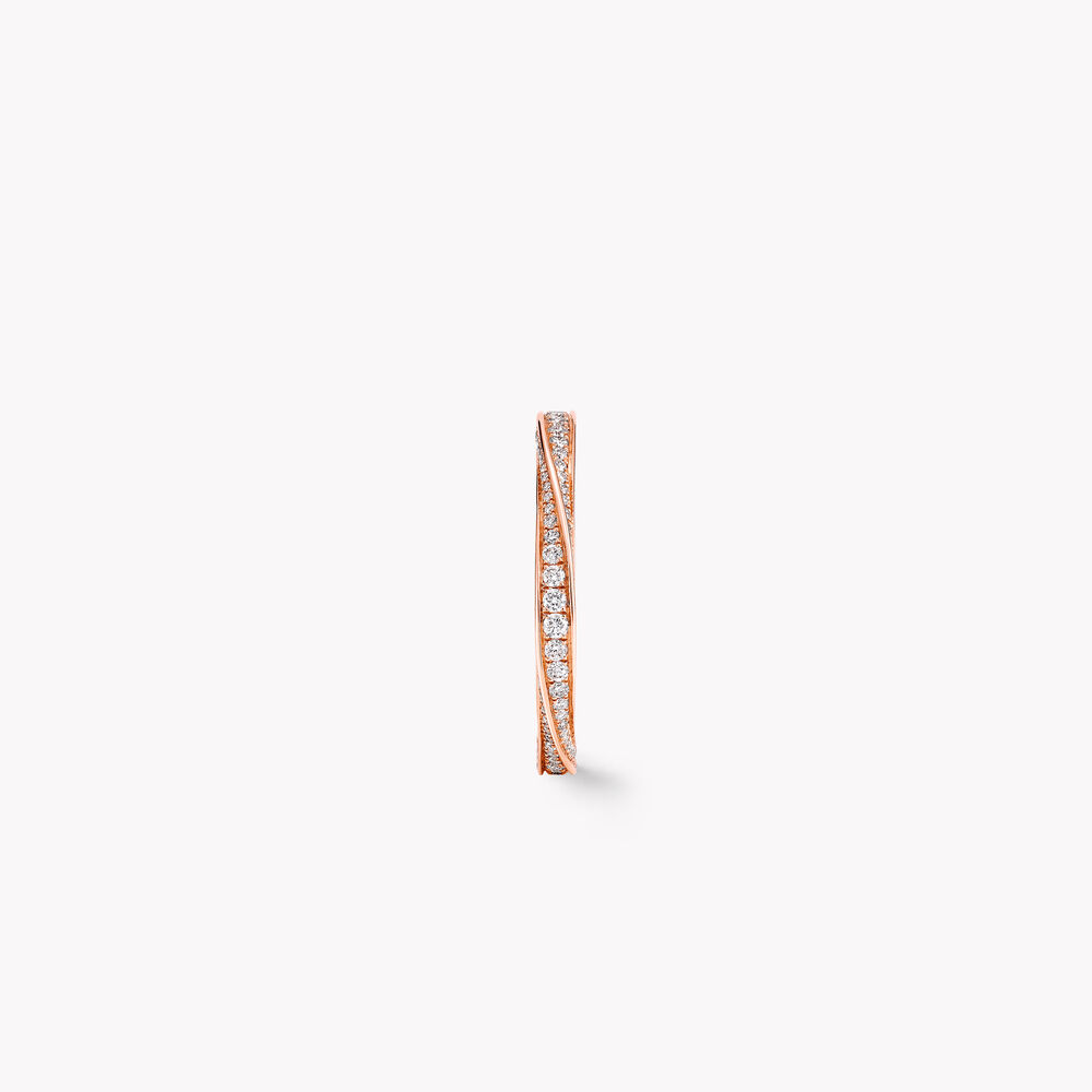 Spiral Pavé Diamond Band